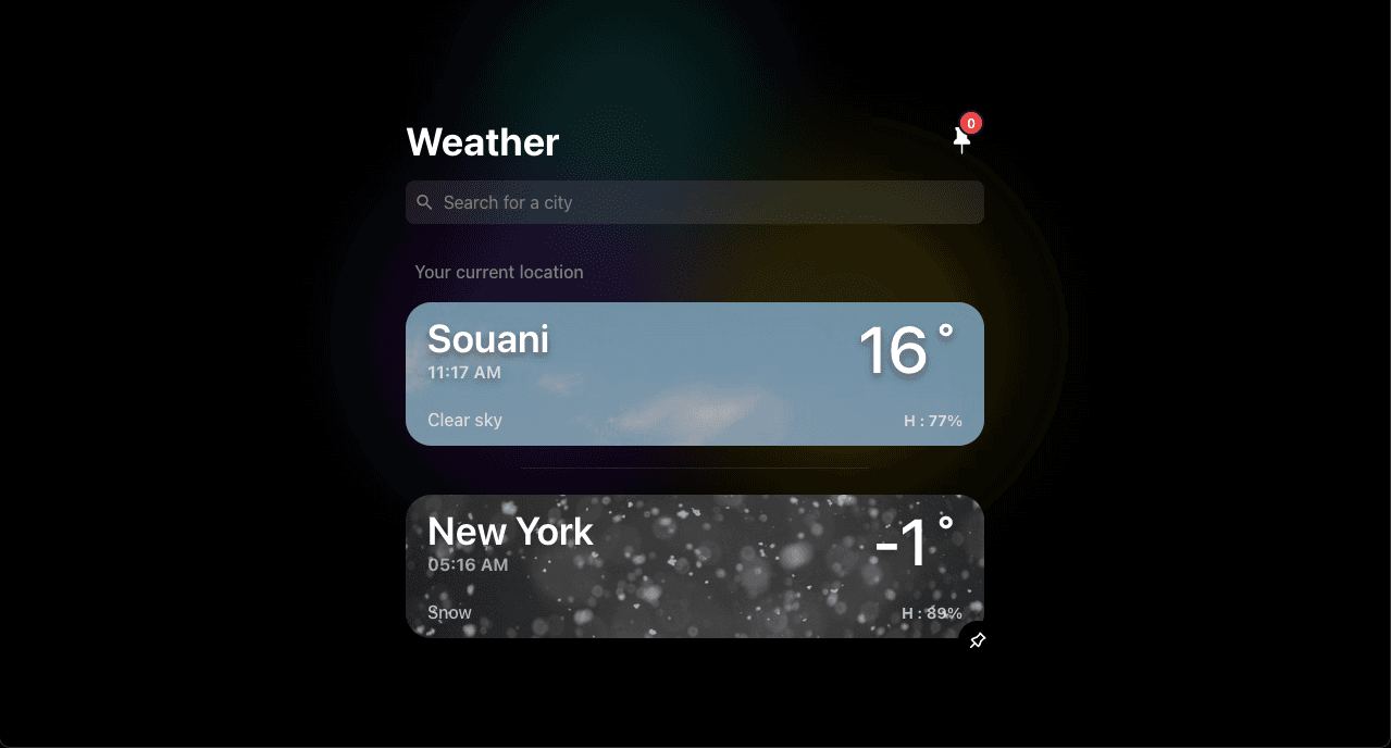 Weather app